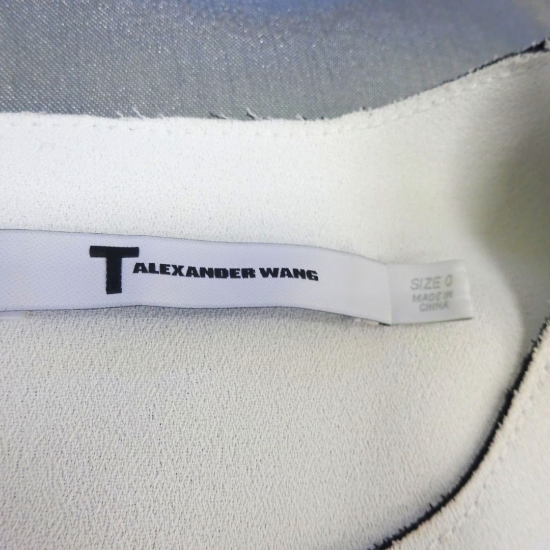 alexander wang　アレキサンダーワン　ノースリーブワンピース　ホワイト　ひざ丈　XSサイズ