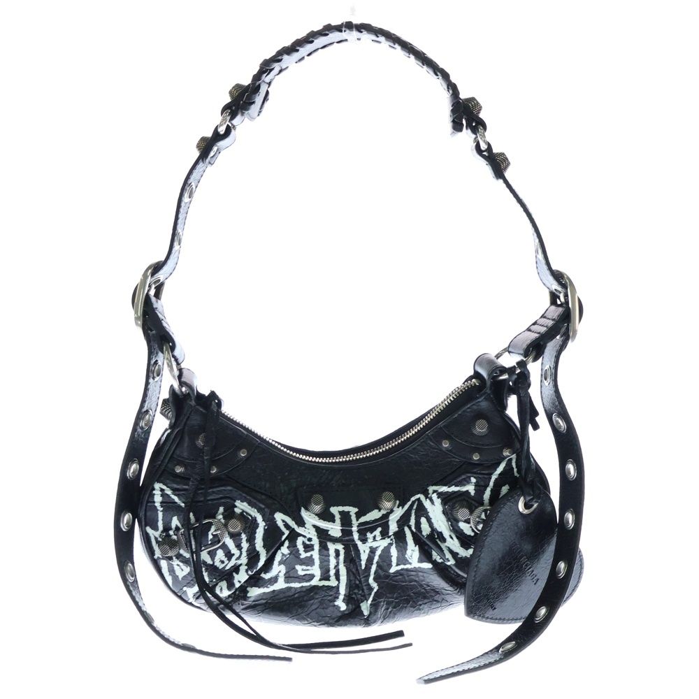 BALENCIAGA バレンシアガ LE CAGOLE XS ルカゴールXS グラフィックデザイン ショルダーバッグ ブラック 671309