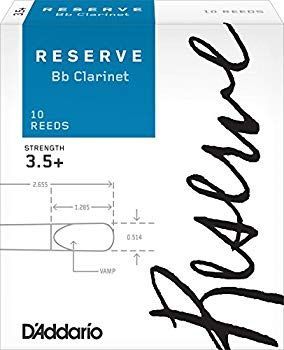 ･ D Addario リード レゼルヴ スタンダード B♭クラリネット 強度 3.5 10枚入 ファイルドカット DCR10355 f4u0baa