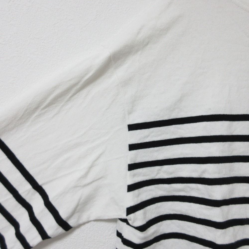 美品 23SS EVERYDAY I LIKE. エブリデイアイライク ドゥーズィエムクラス Cropped Stripe Tシャツ ボーダー 長袖 カットソー ブラック レディース 古着 中古 美品 23SS EVERYDAY I LIKE. エブリデイアイライク