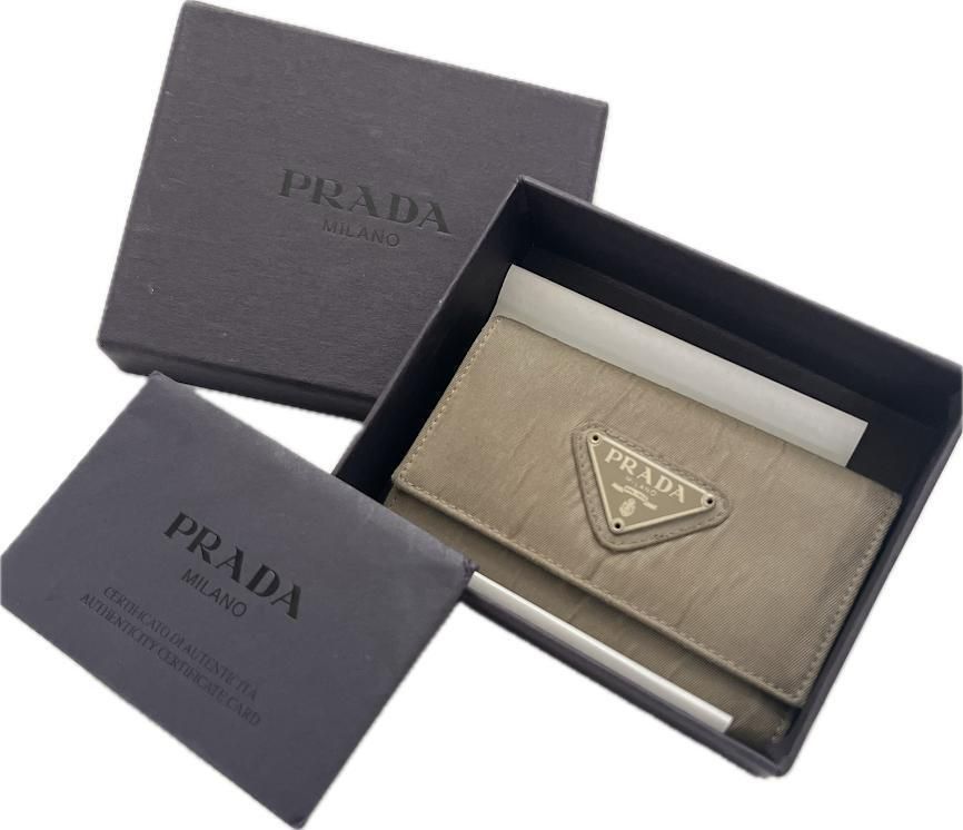 PRADA オリーブグリーン ナイロンキーケース PRADA KEY CASE プラダ 6連キーケース オリーブグリーン カーキ
