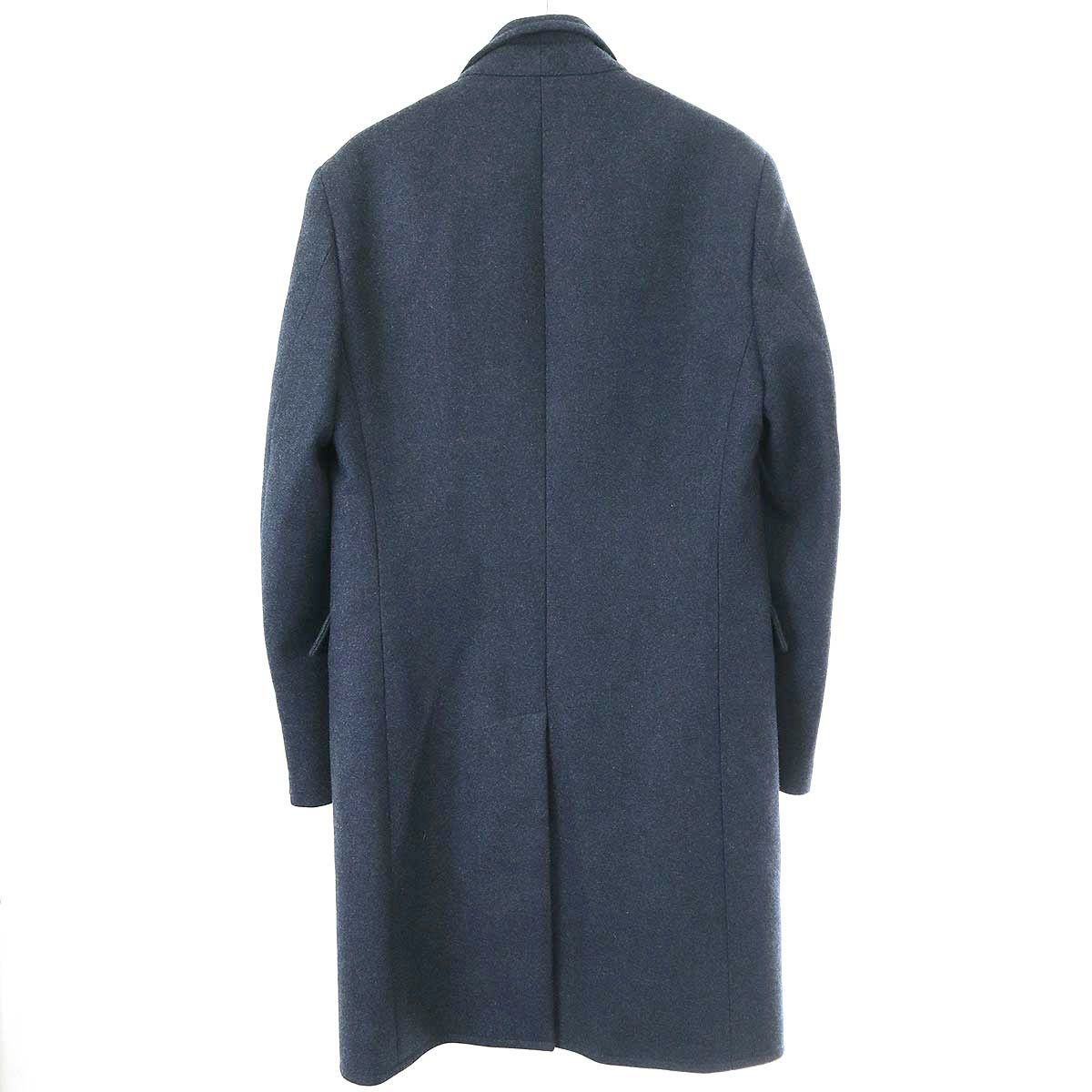 HERMES エルメス ウールカシミヤチェスターコート PT9434 ネイビー 48 