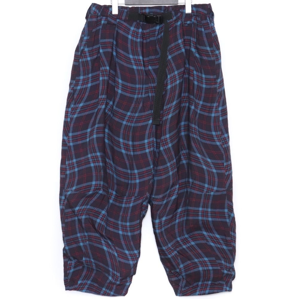 TIGHTBOOTH WAVY PLAID BALLOON PANTS Lサイズ ネイビー - メルカリ