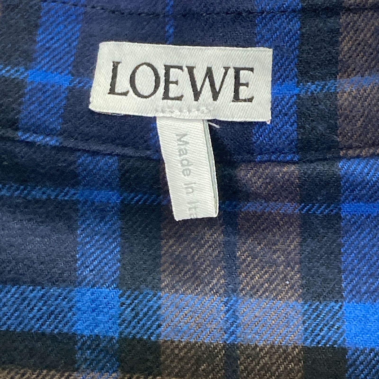 LOEWE ロエベ 24SS H526Y05X30 ネイビーブルー×ブラウン コットン 