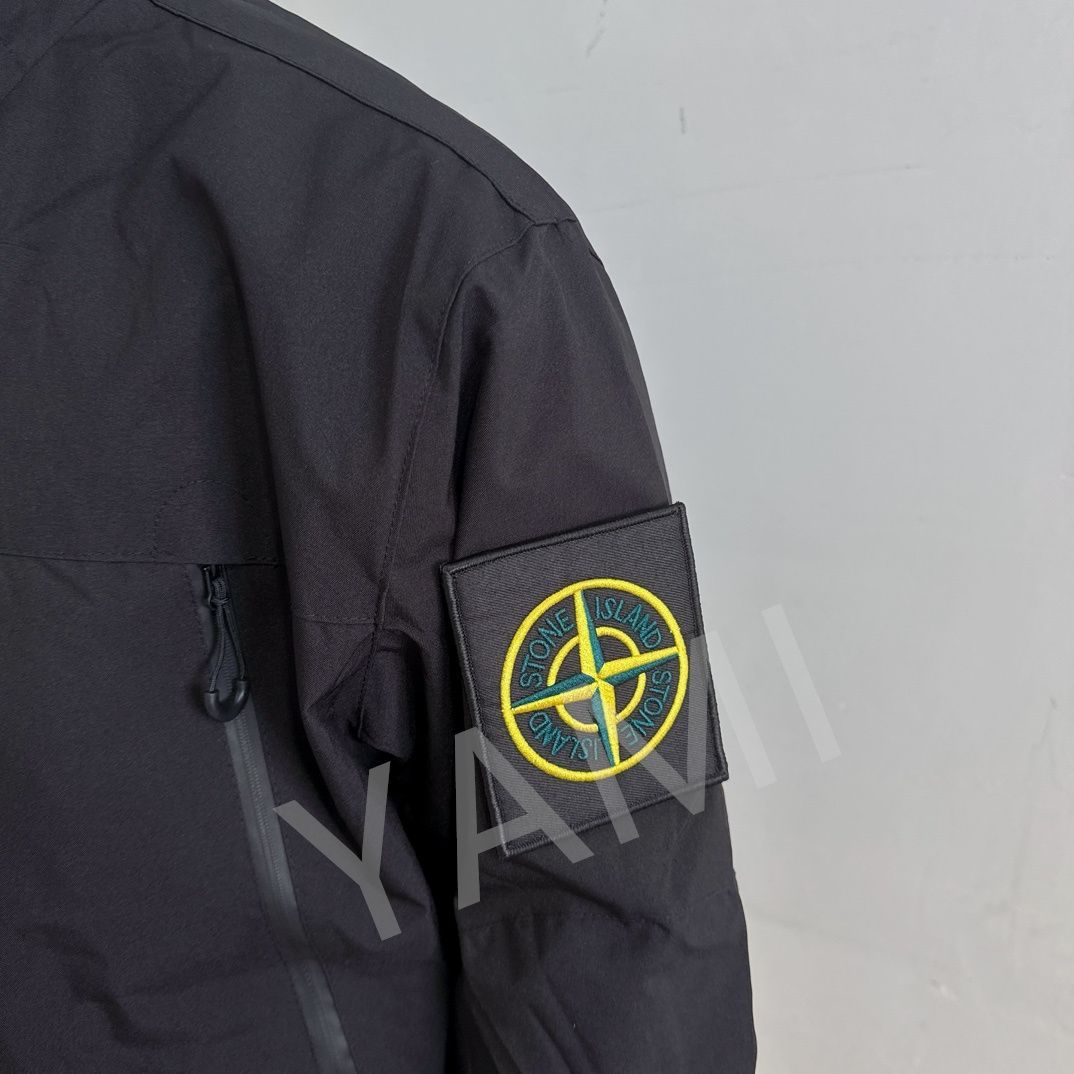 STONE ISLAND/ストーンアイランド24ssマジックテープ腕章ロゴパイロットジャケット野球服ジャケット