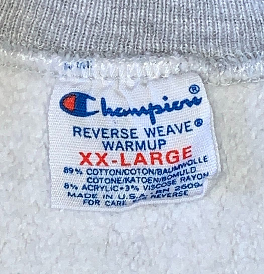 【80s】Champion REVERSE WEAVE 製品染め トリコタグ 80s Champion リバースウィーブトリコタグ XXL 染め USA製 （80