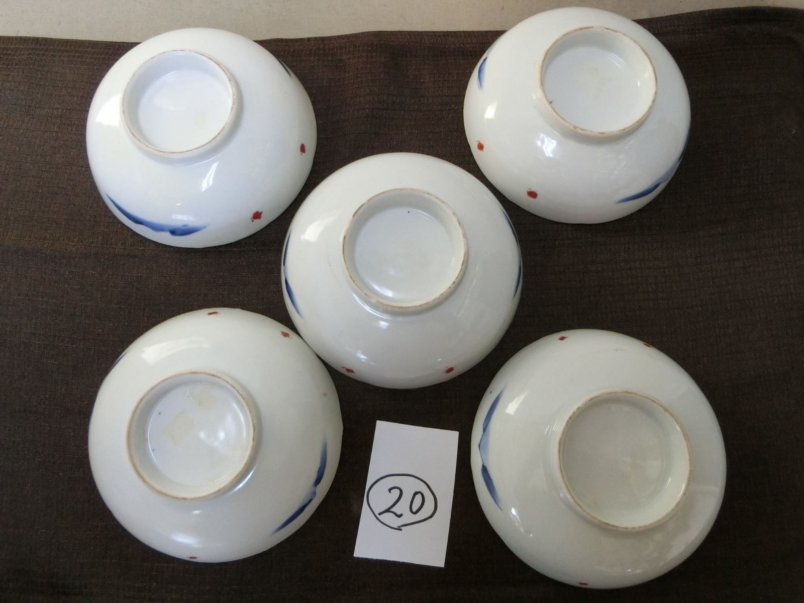 伊万里 なます皿 ５枚組 山水色絵 20 骨董 皿 鉢 鑑賞陶磁器 インテリア 昭和レトロ WWW_IBETON_RU