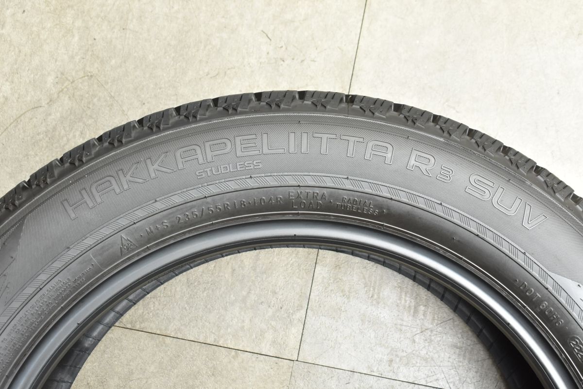 バリ溝 スタッドレス】NOKIAN HAKKAPELIITTA R3 SUV 235/55R18 4本 