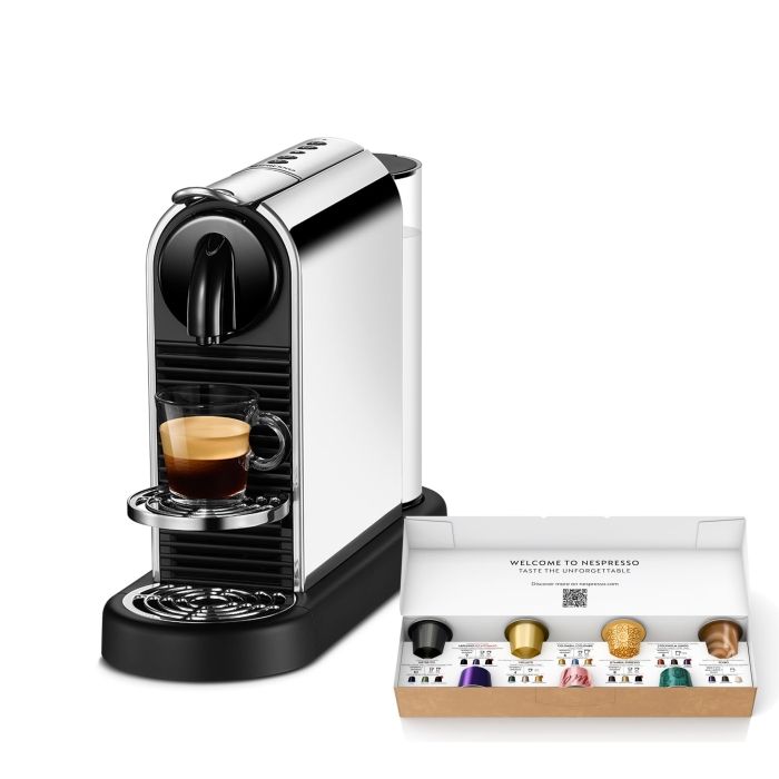 4営業日で発送 Nespresso ネスプレッソ ネスプレッソ ORIGINAL カプセル式コーヒーメーカー シティズ プラチナム D ステンレススチール D140-ME-W