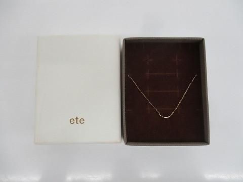 エテ ete K10 ネックレス ブリーズ レイヤー クレセントムーン ゴールド 金 レディース