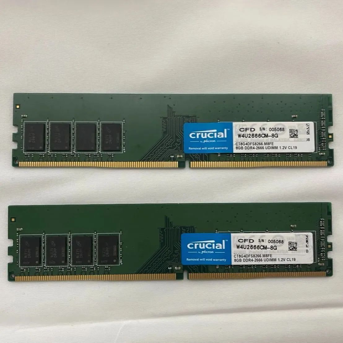 Crucial PC4-21300(DDR4-2666) メモリ 8GB×2