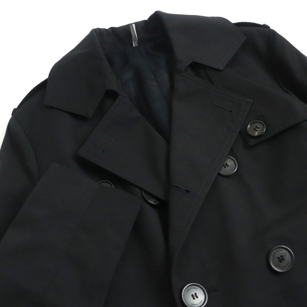 Dior Homme ディオールオム コート ブラック 44 イタリア製