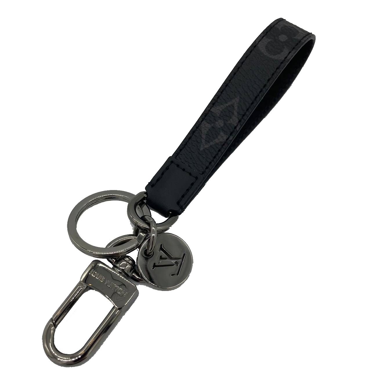【未使用品】LOUIS VUITTON　ヴィトン　モノグラムエクリプス　ポルトクレ　ドラゴンヌ　M61950　キーホルダー　キーリング　チャーム　ブラック  正規品
