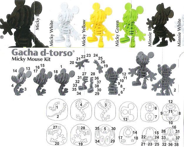 ♯Jqa19Ftガチャディートルソーd-torsoディズニーシリーズ全8種