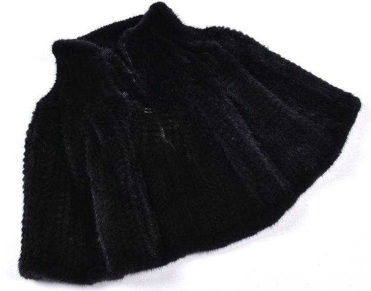 ミニスカート黒２WAY 毛皮