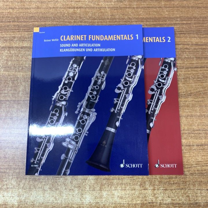 ▲01)【同梱不可】Clarinet Fundamentals 1・2 2冊セット/クラリネットの基礎/Reiner Wehle/ライナー・ヴェーレ/Schott Music/A △01)【同梱不可】Clarinet Fundamentals 1・2 2冊セット