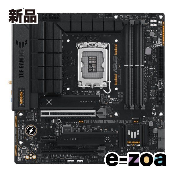 ASUS  エイスース DOS/Vマザーボード 12.13世代CPU LGA1700 対応 B760M 搭載 mATX マザーボード TUF GAMING B760M-PLUS WIFI (2577250)