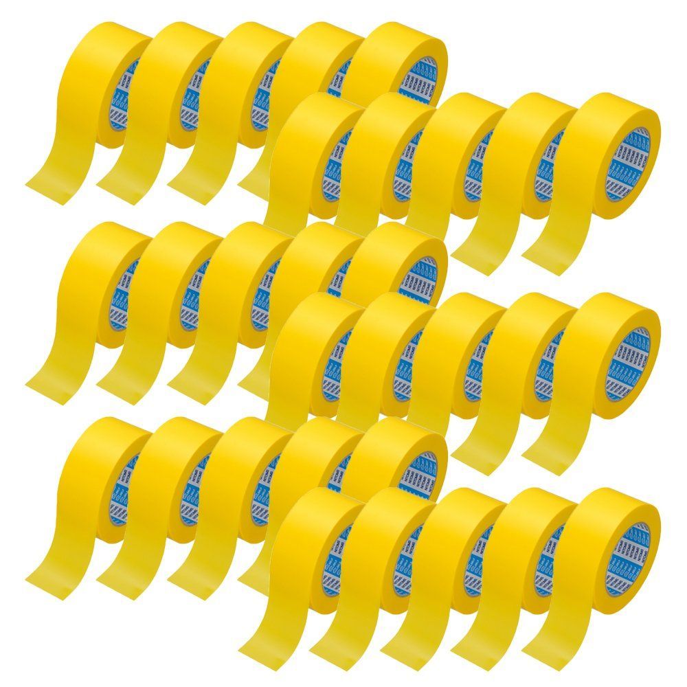 黄_30巻入り ニトムズ 室内用ラインテープロング 黄 50mm×25m J3980 30巻入り