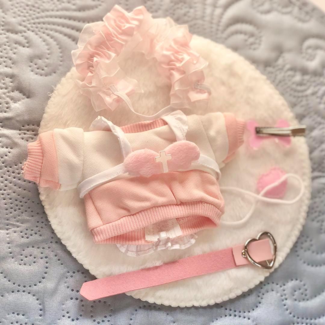 ぬい服 16cm おすわり ピンク - メルカリ