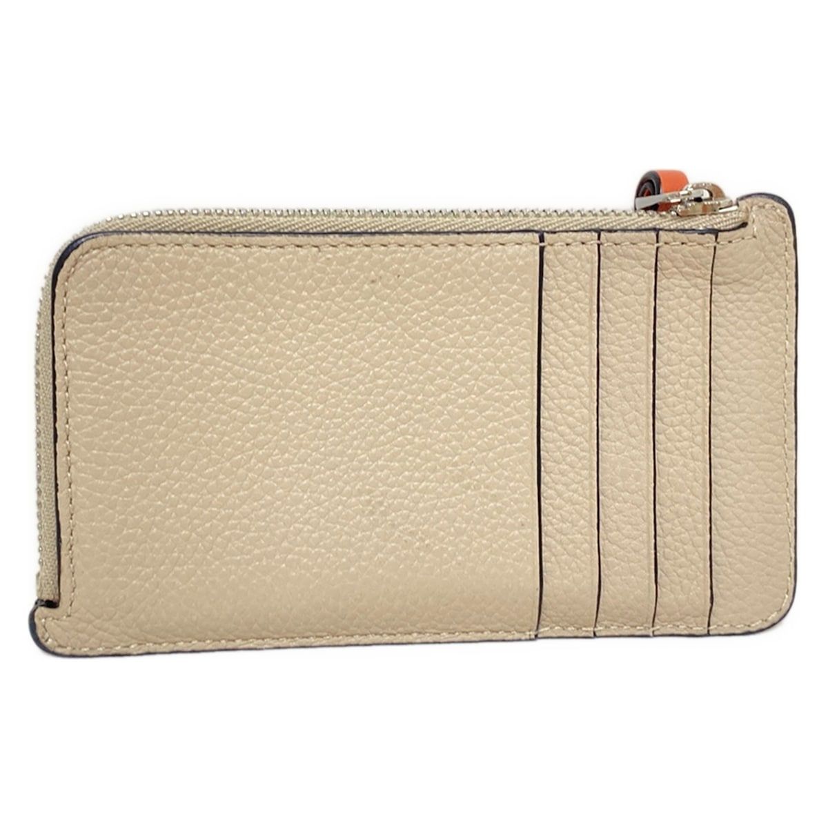 LOEWE ロエベ コインケース コインカードホルダー グレーベージュ×ライトブラウン L字ファスナー