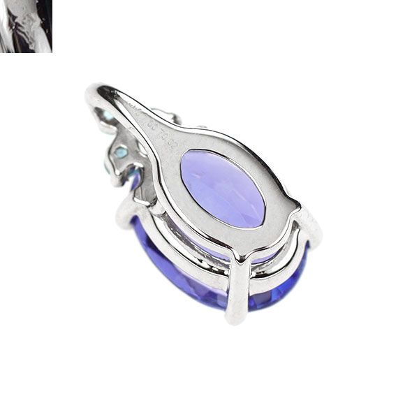 GSTV Pt950 タンザナイト パライバトルマリン ペンダントトップ 1.00ct