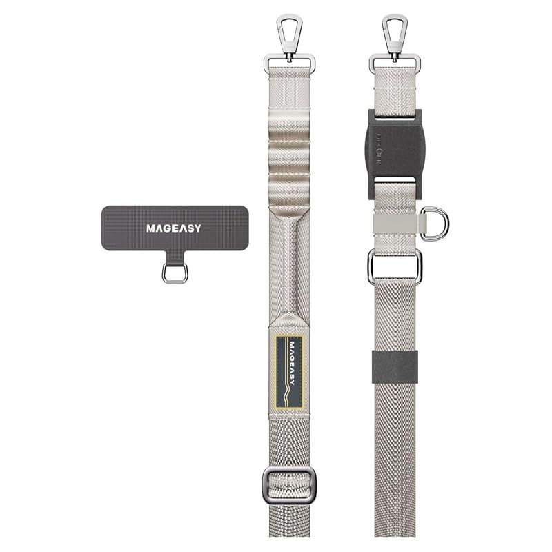 MagEasy スマホショルダー 斜めがけ 首掛け 肩掛け クイックリリース 太い スマホストラップ ストラップ ホルダー 付 スマホ ショルダー 携帯ストラップ 携帯ショルダー スマートフォン 各種 対応 Utility 0