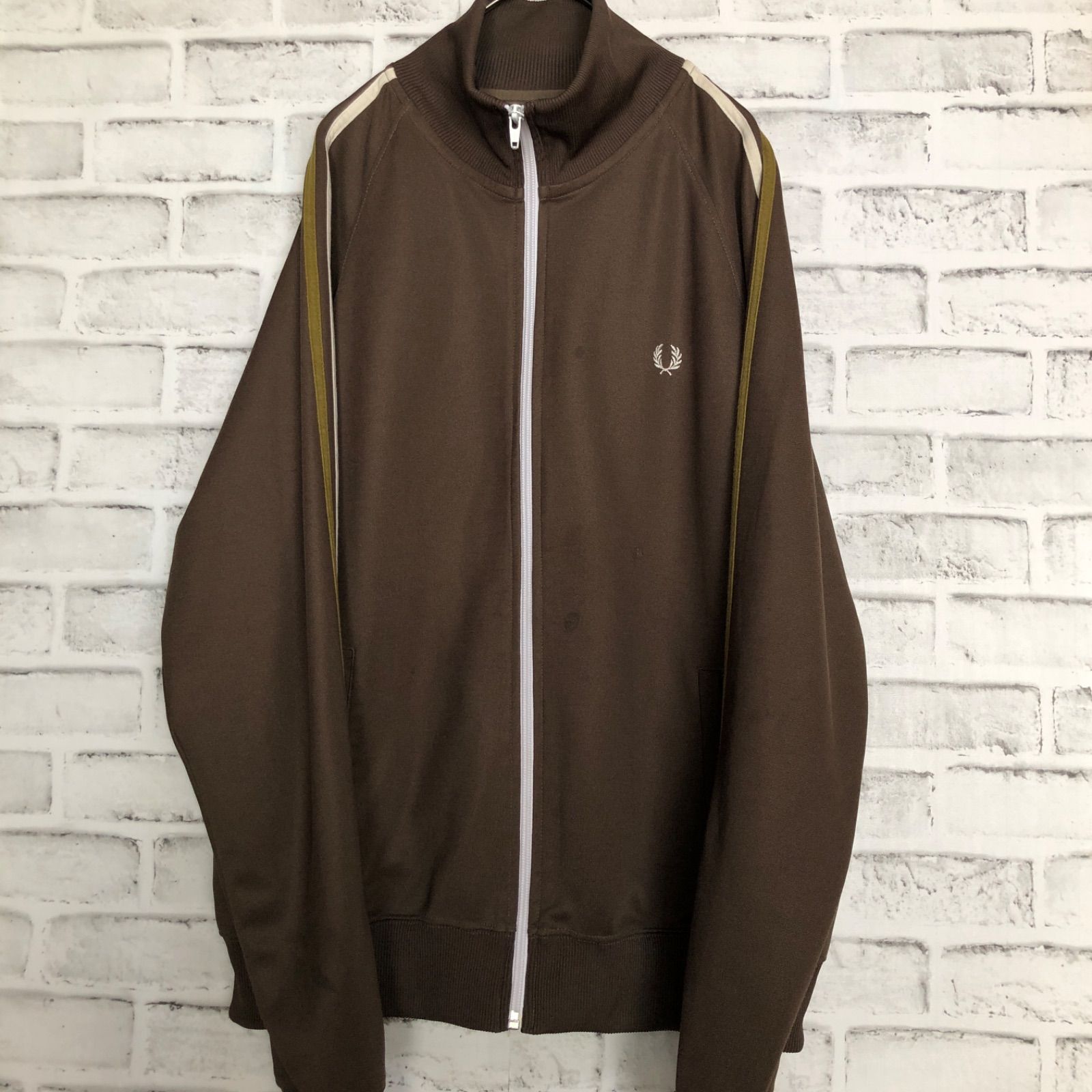 希少ブラウンカーキ⭐️90s Fred Perry トラックジャケット/ジャージ M 