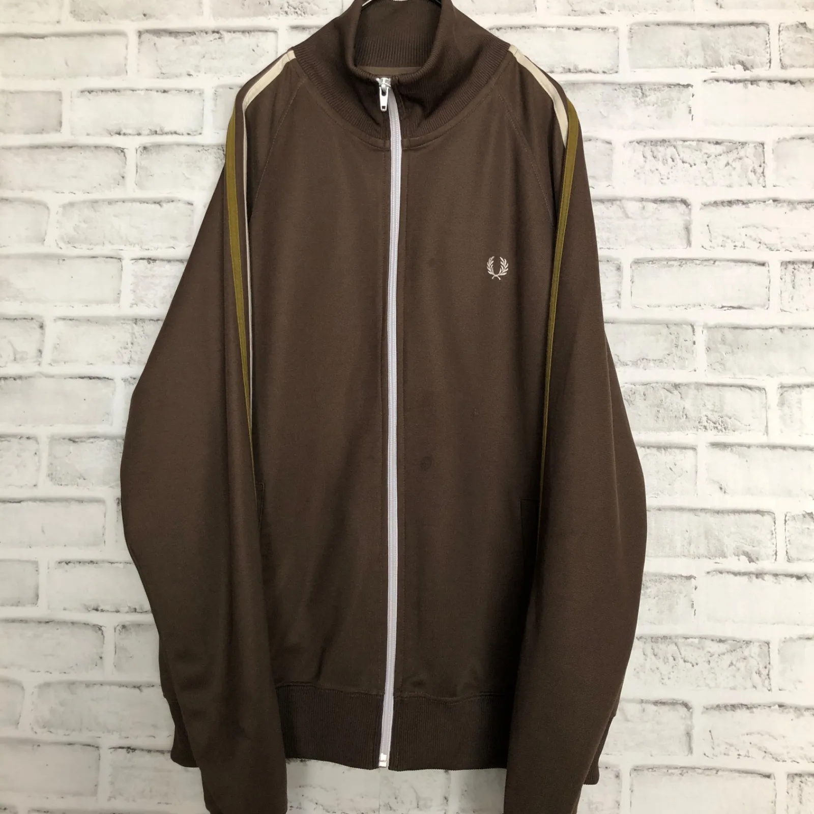 日本買付FRED PERRY 希少　パイル地　トラックジャケット　フレッドペリー トップス