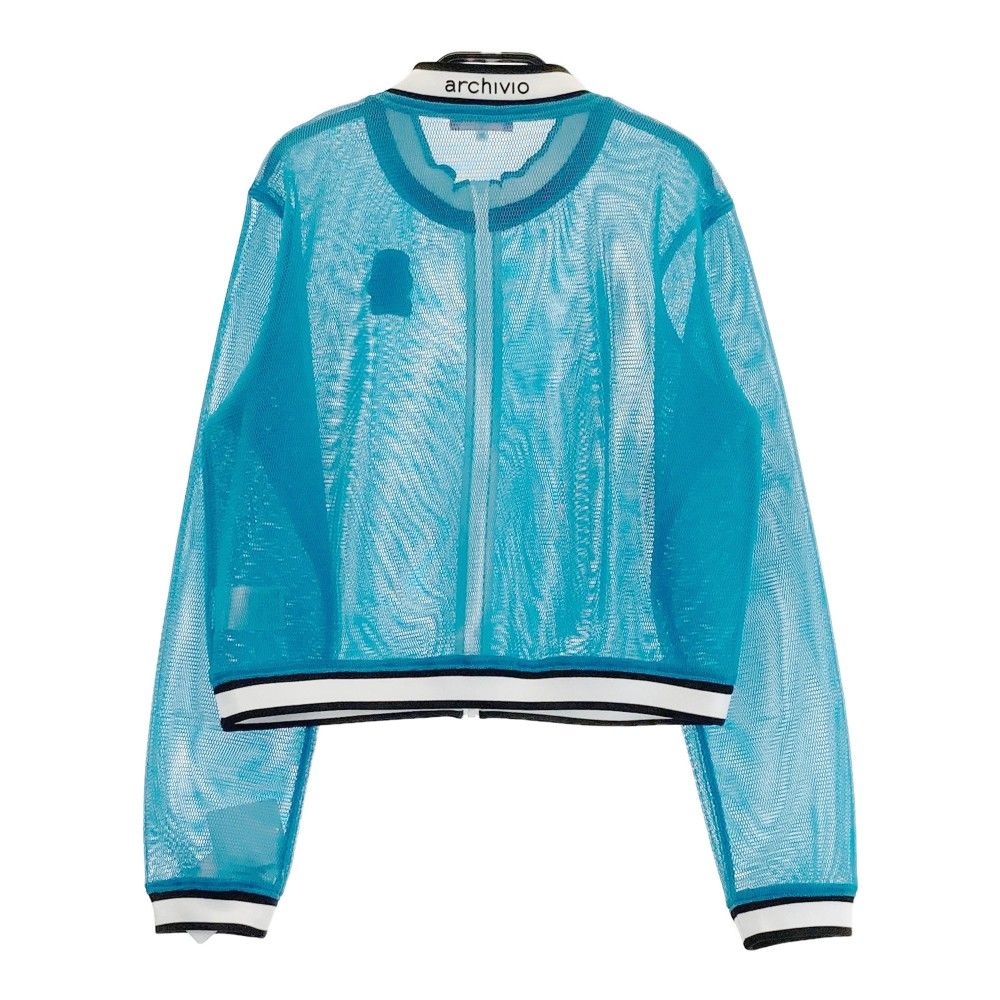 【90％OFF超高級ブランド】 サイズ 38 ARCHIVIO アルチビオ モデル メッシュ 長袖ジップブルゾン ブルー系 240101271007 ゴルフウェア レディース ストスト