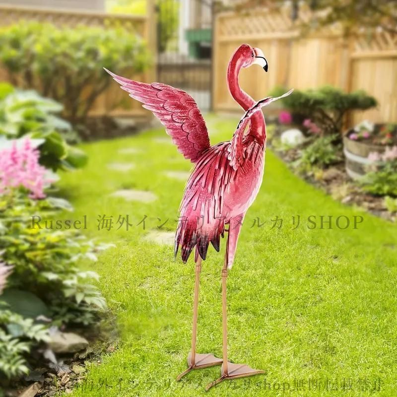 置物 庭 ガーデンオーナメント 動物 芝生 フラミンゴ オブジェ ガーデニング ガーデンオーナメント 置物 オブジェ フラミンゴ 動物 アニマル