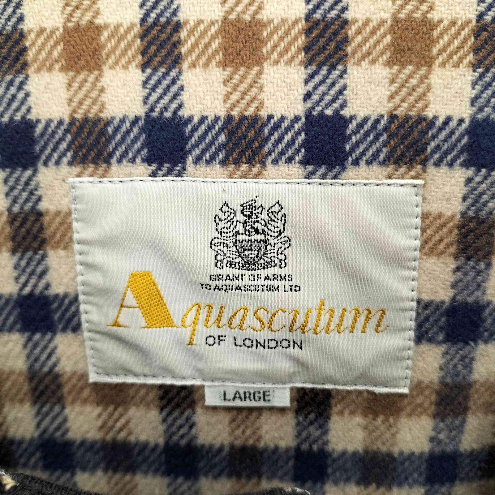 アクアスキュータム AQUASCUTUM 90-00S 裏地 クラブチェック