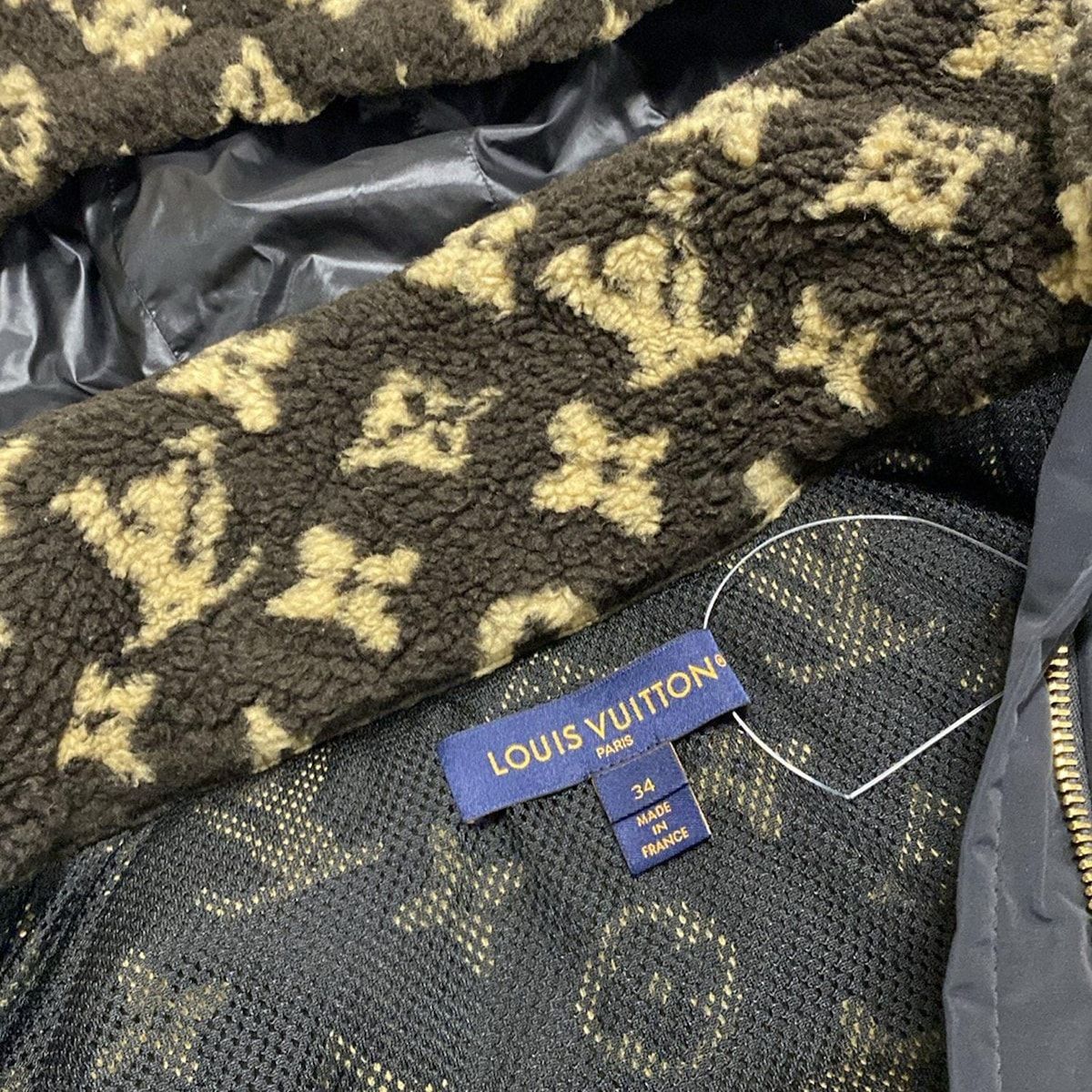 長袖|モノグラム柄|フリース|冬 ウール