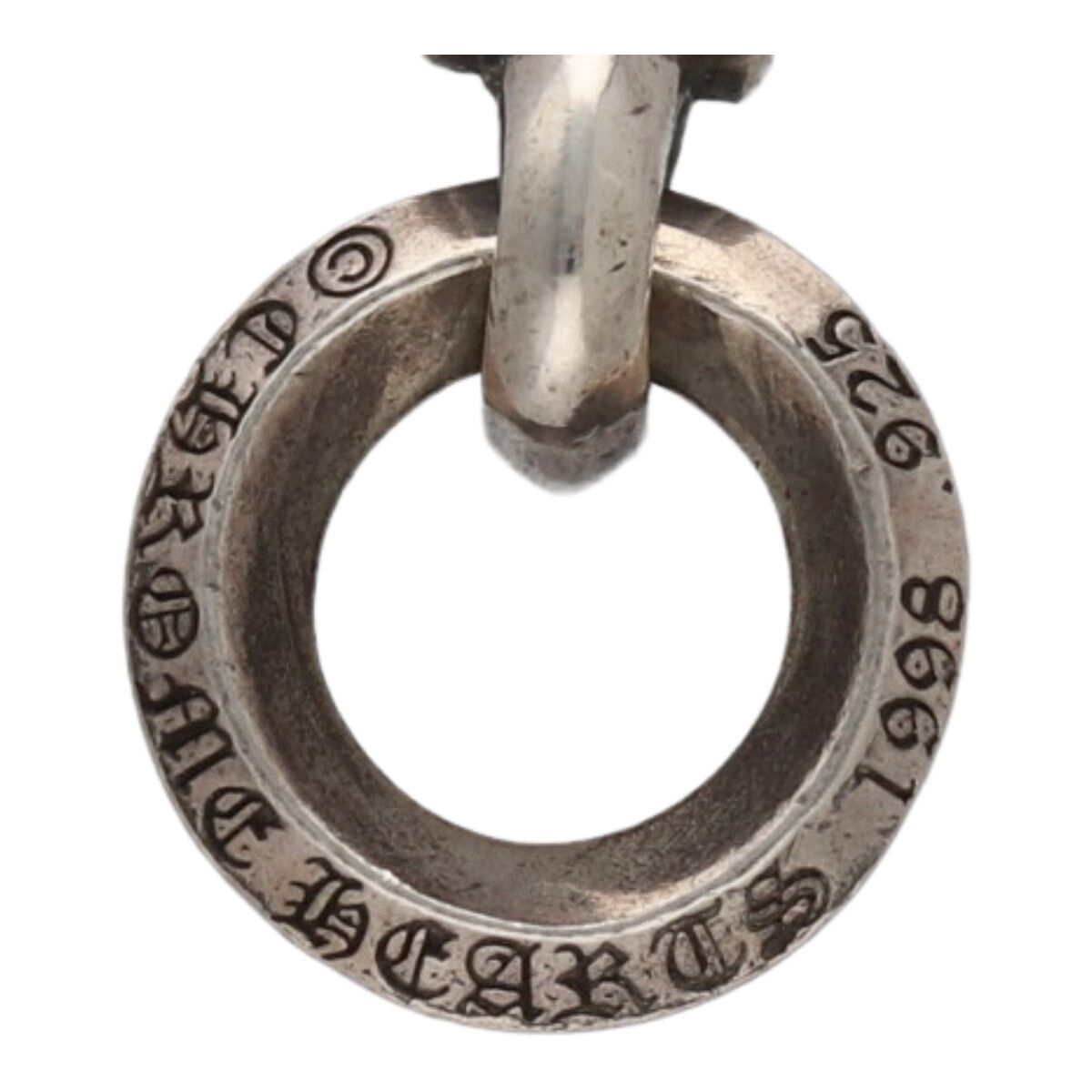 クロムハーツ ダガーチャーム シルバーネックレストップ メンズ CHROME HEARTS クロムハーツ ネックレストップ ダブルダガー