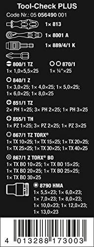 Wera(ヴェラ) 05056490001 | Tool-Check PLUS, ビット ソケット