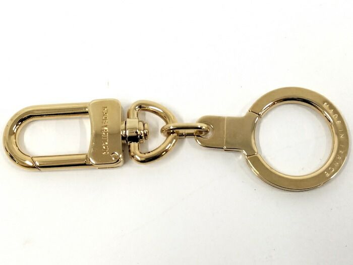 美品！ルイヴィトン アノクレ キーリング キーホルダー ゴールドM62694 LOUIS VUITTON アノクレ キーリング キーホルダー メッキ