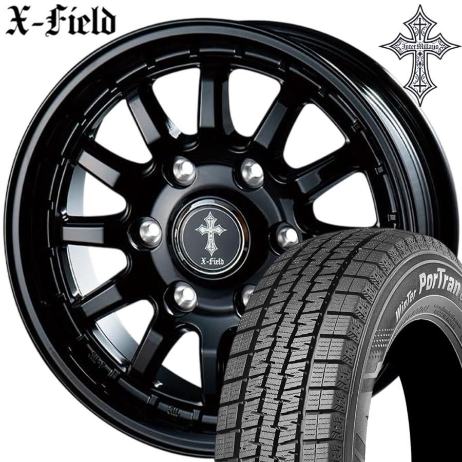 期間 スタッドレス ベスト X-FIELD α クロスフィールド アルファ 15ｘ6.0 ＋33 6H 139.7 ブラック ｘ４本 製 クムホ CW61 195 80R15