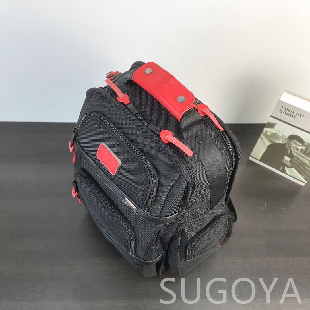 新品未使用 TUMI ALPHA3 バックパック リュック 2603578 ブラックｘレッド ビジネスリュック ビジネスバッグ 通勤 通学 出張 旅行  - メルカリ