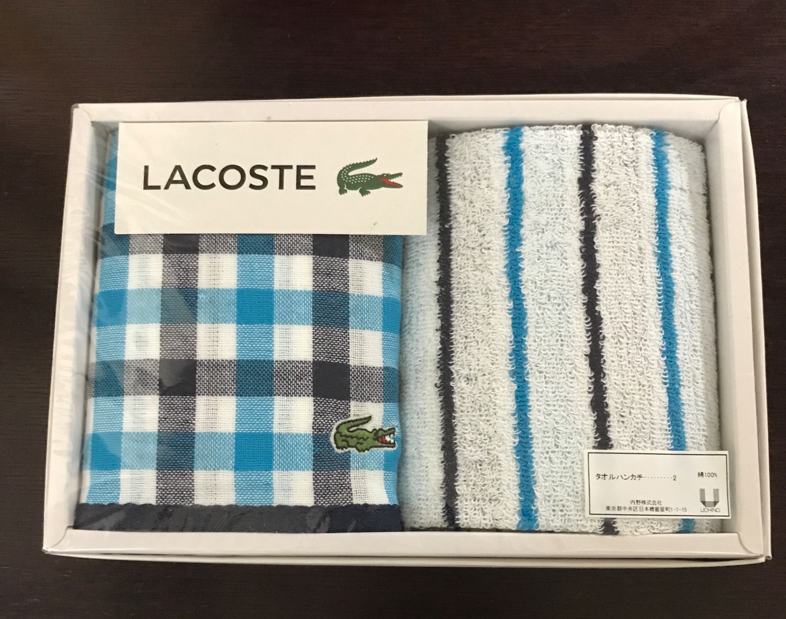 ラコステタオルハンカチ LACOSTE - 小物