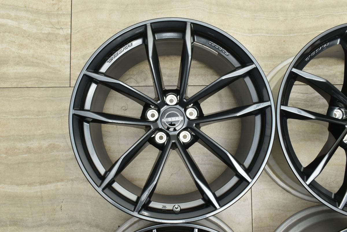 新車外し RAYS製 鍛造】ニッサン フェアレディZ RZ34 純正 19in 9.5J +