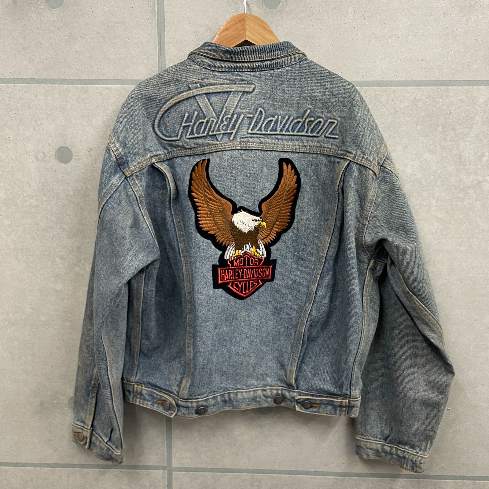 希少 レア HARLEY-DAVIDSON ハーレーダビッドソン アメリカ製 Gジャン 