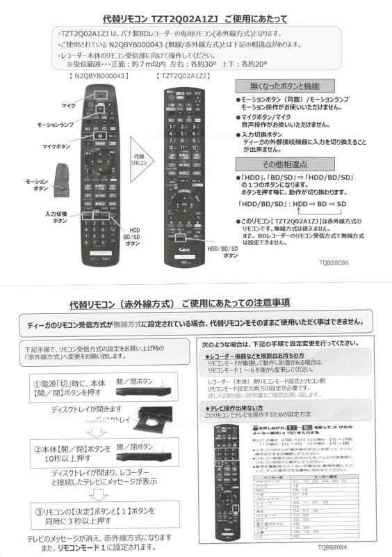 パナソニック ブルーレイ