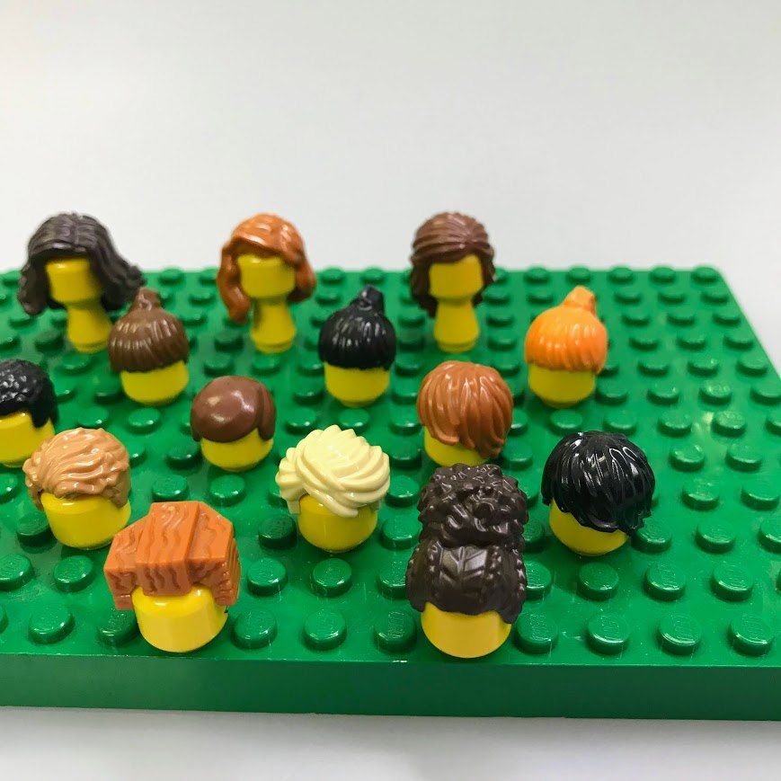 ☆被り物☆ レゴ ミニフィグ用小物 大量100個 髪の毛 帽子 ヘルメット 翼 など LEGO スーパーヒーローズ シティ 中古 LEGO レゴ ミニフィグ用 帽子 ヘアー かぶりもの