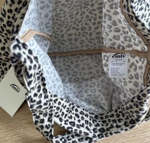 EMIS エミス エコバッグ トートバッグ LEOPARD ECOBAG CREAM