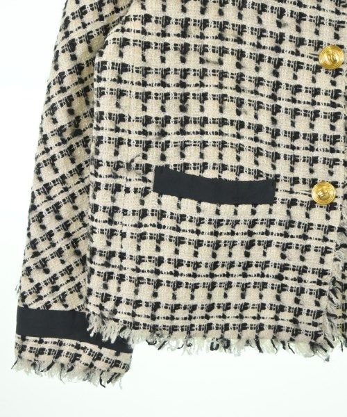 TIARA メルローズティアラ　ツイードショートジャケット 定価41800円 Tiara ティアラ ツイードノーカラージャケット メルローズ TIARA