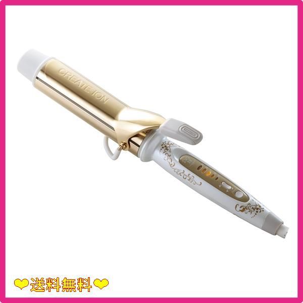 スタッフおすすめ クレイツイオン ヘアアイロン グレイスカール 38mm CIC-W72012N 海外兼用 ゴールド加工