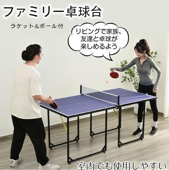 卓球台 卓球 ネット付 ラケット付 ピンポン球付 折りたたみ 家庭用