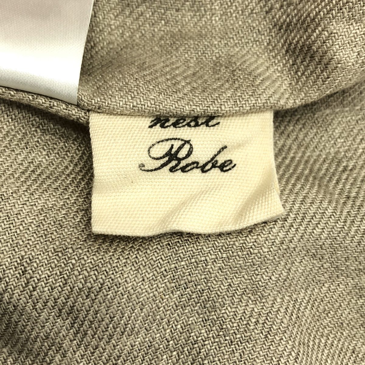 nest robe / ネストローブ | コットン リネン ノーカラー
