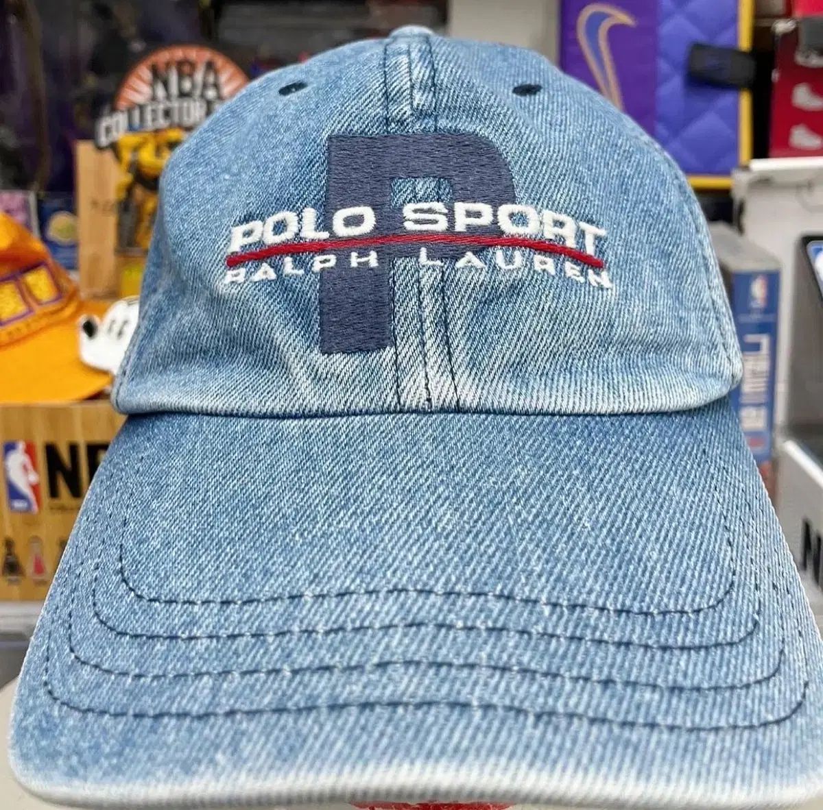 【雷市場（ポンジャン）商品韓国直送】90s polo sport denim cap POLO SPORT（ポロスポーツ） デニム キャップ