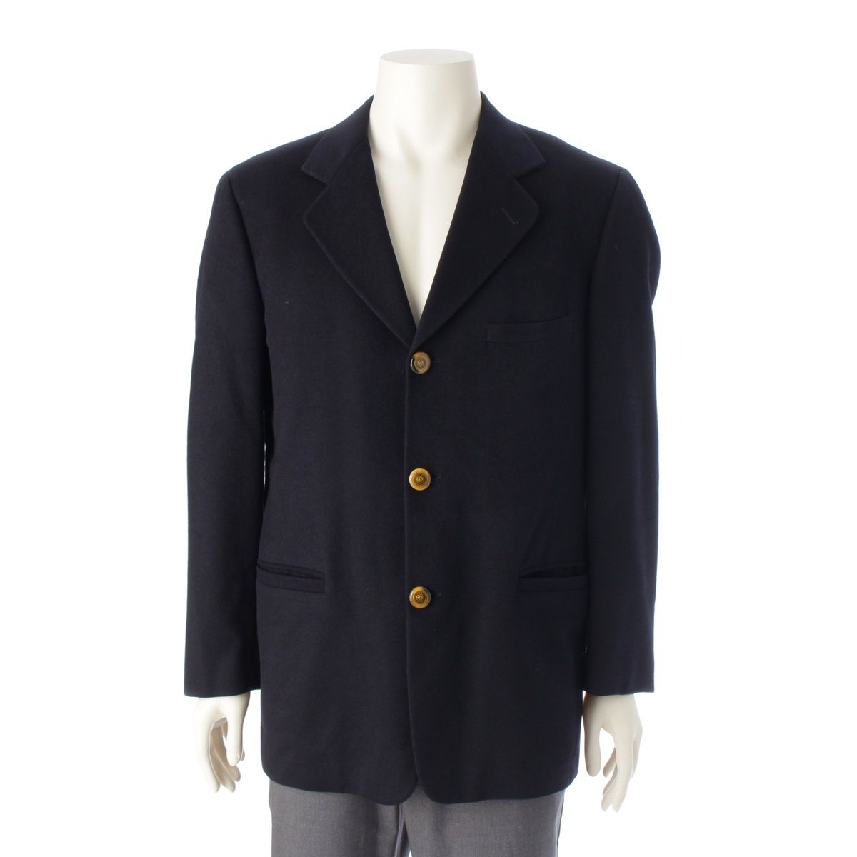 【美品】VERSACE　ヴェルサーチ　メデューサ金ボタン　テーラードジャケット ヴェルサーチェ Gianni - ジャンニヴェルサーチ テーラードジャケット