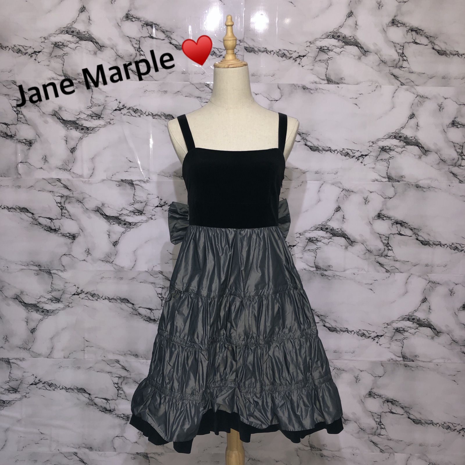 JaneMarple キャミワンピース 黒 ジェーンマープル 黒 キャミソール JaneMarple キャミワンピース 黒 ジェーンマープル 黒 キャミソール